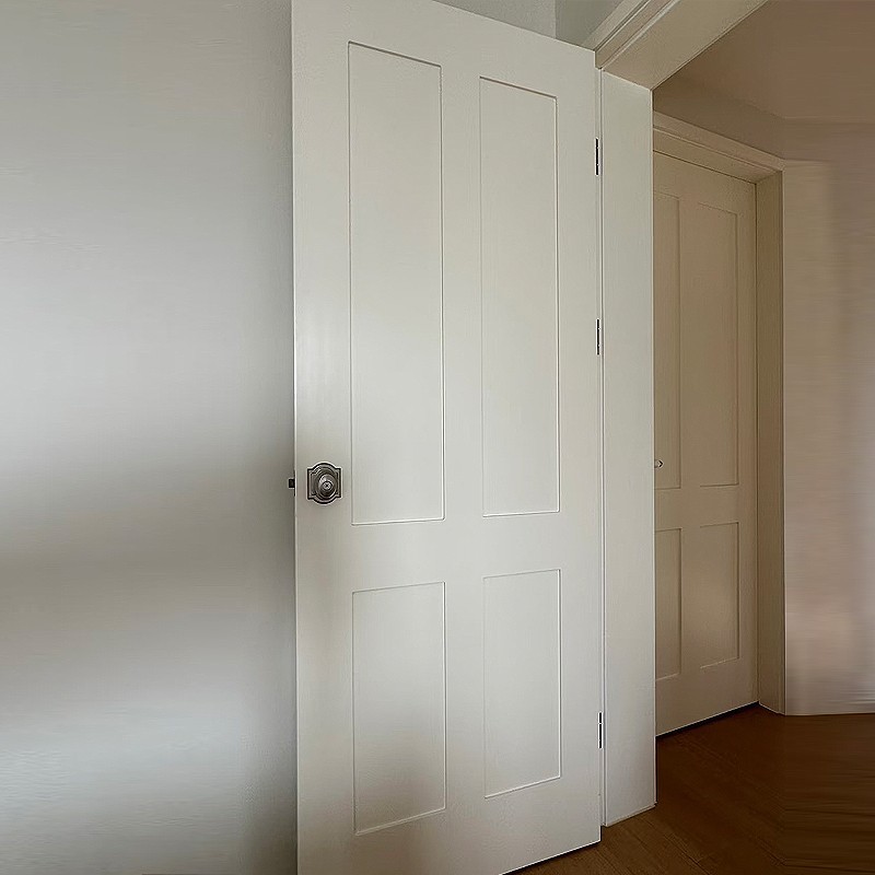 Cross 4 Panels With White Prime Door factory