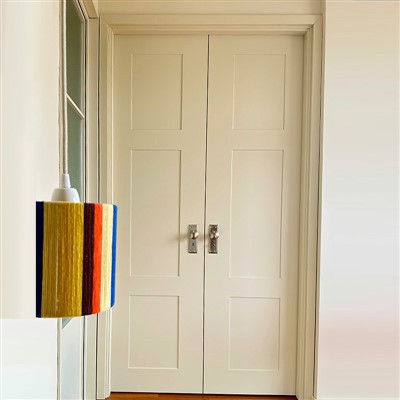 Twalèt Louver Solid Wood Bi-pòt inondasyon