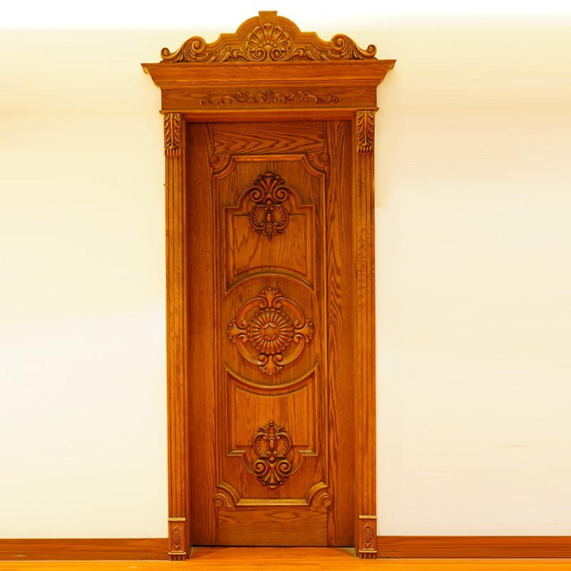 White Ooak Swing Timber Door factory